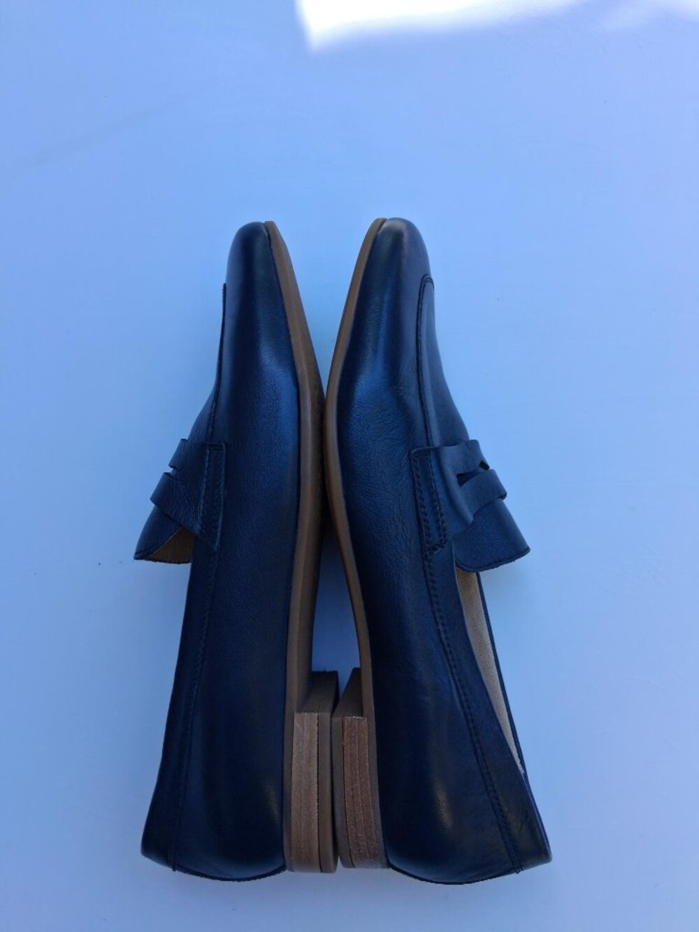 Qeox women's leather penny loafers